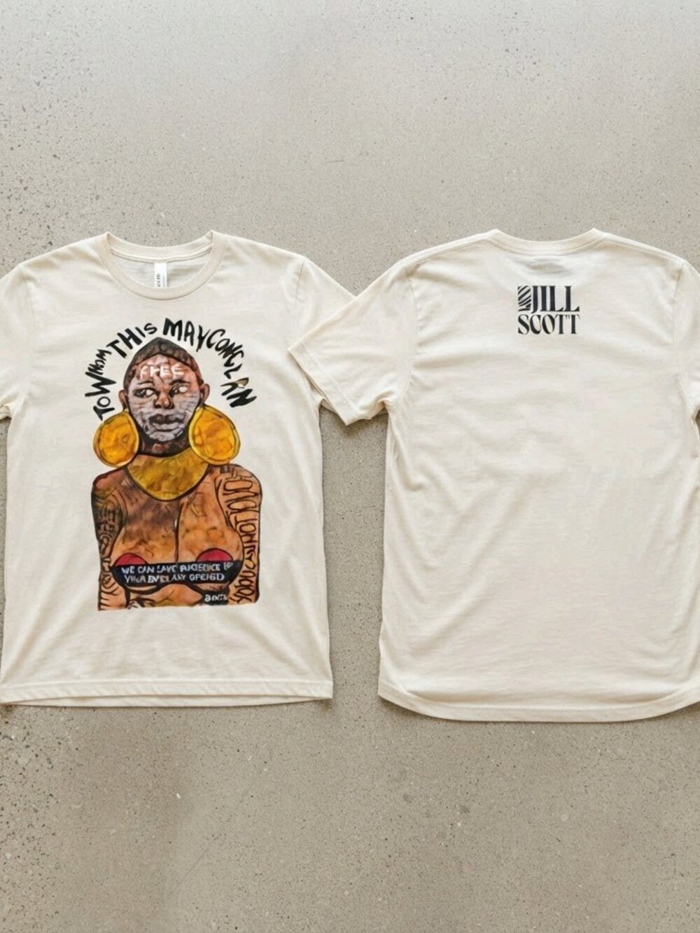 Jill Scott To Whom This May Concern Tour 2026 Portrait Graphic T-Shirt S-4XL
